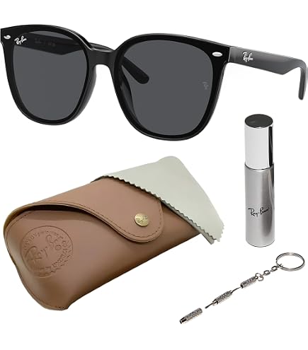 Amazon.com: Ray-Ban RB4401D Square Shape Sunglasses with Official
